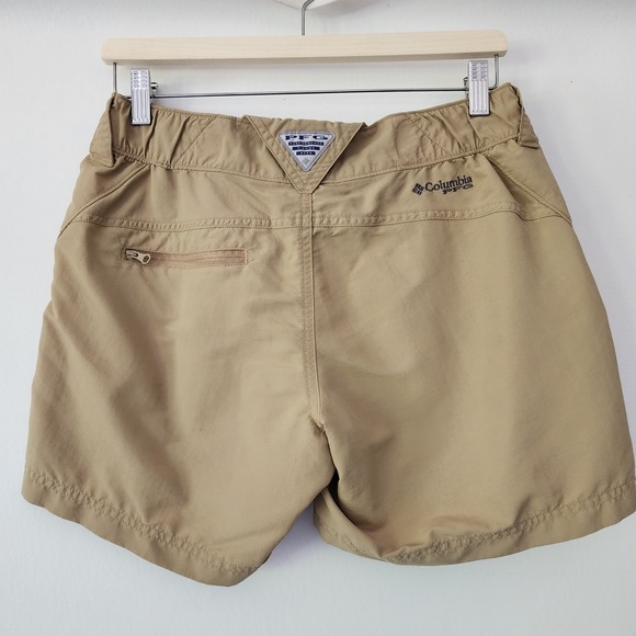 Columbia khaki tan hiking shorts womens size S - Picture 2 of 5
